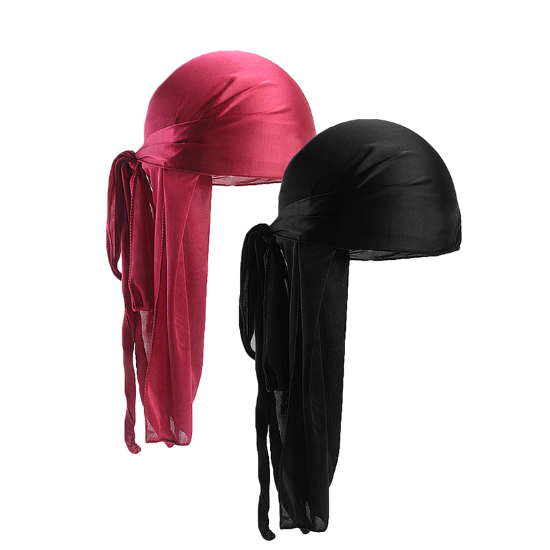 2 uds. Durags de satén sedoso  - Bandana Doo Rag reseña y precio