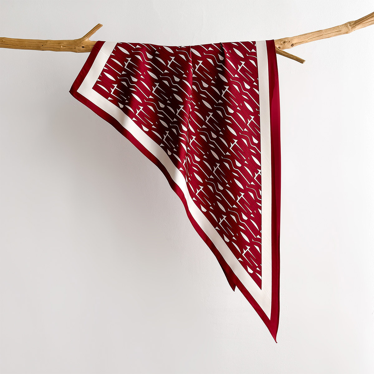 Pañuelo cuadrado estampado de  - Silk Neck Scarf reseña y precio