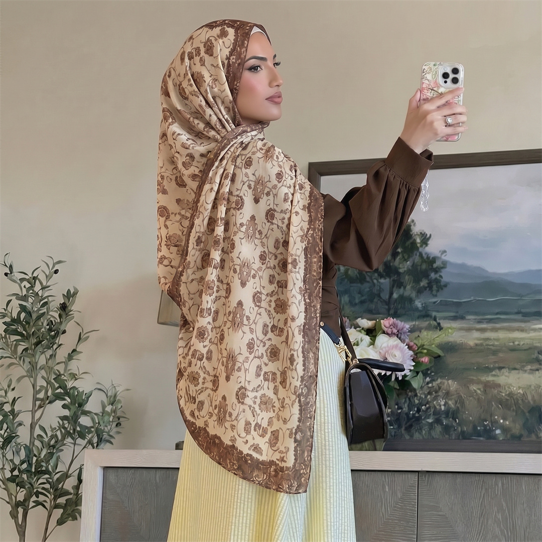 Hiyab con Estampado Floral Vin - Head Wrap Turban reseña y precio