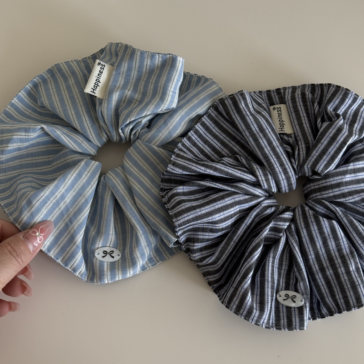 Bandas de goma para el cabello - Silk Tie Striped reseña y precio